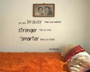 You Are Braver Quotes Wall  Art Stickers